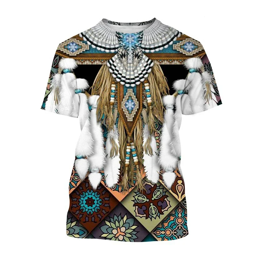Fashion Ethnic Indian Clothing - الهندي تي شيرت العرقية نمط ثلاثية