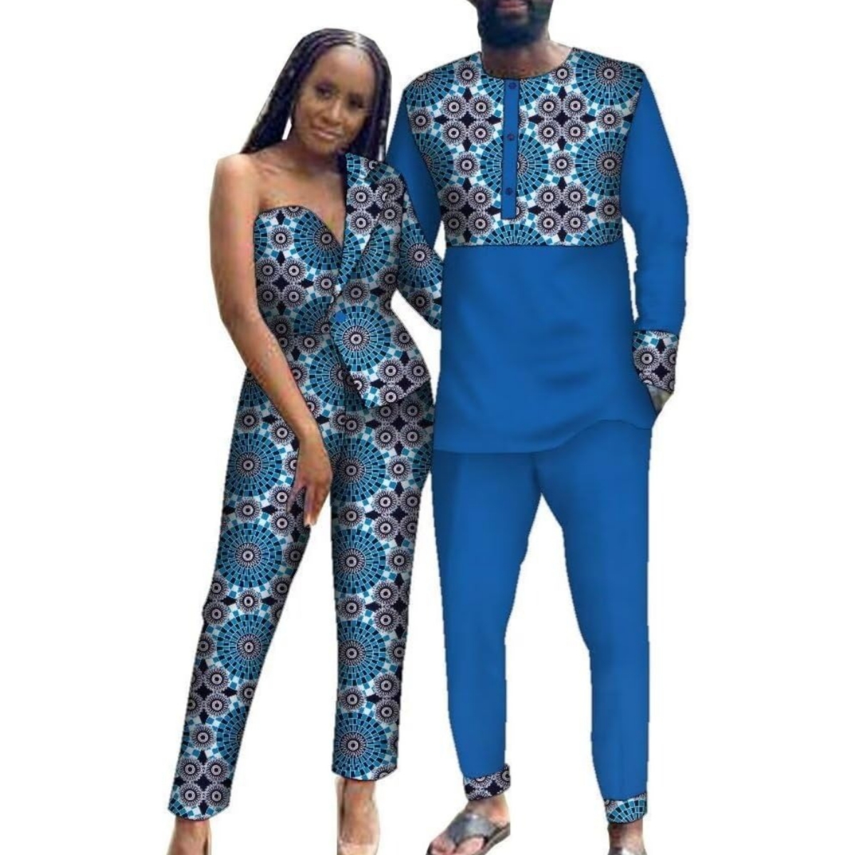 Boubou Men Africa - بازان الثراء الملابس الأفريقية للزوجين Dashiki