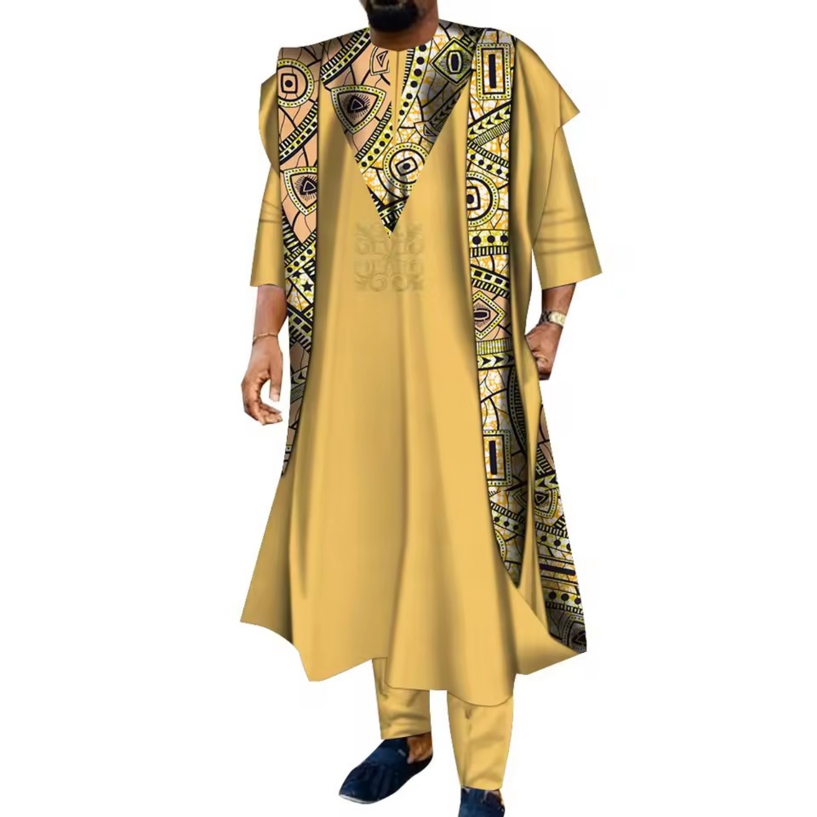 بدلة رجالية أفريقية مطرزة من 3 - مراجعة Boubou Men Africa وسعره
