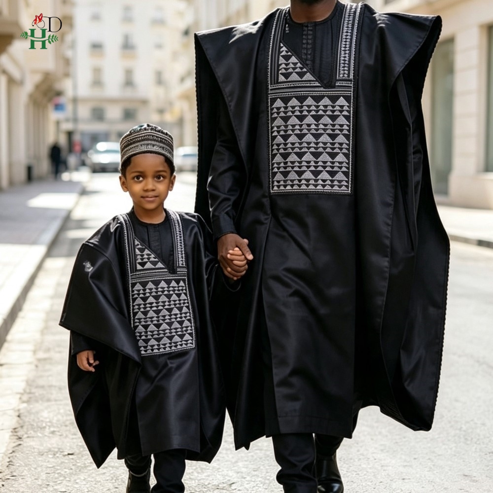 ملابس الأب والابن، فساتين تركي - مراجعة Boubou Men Africa وسعره