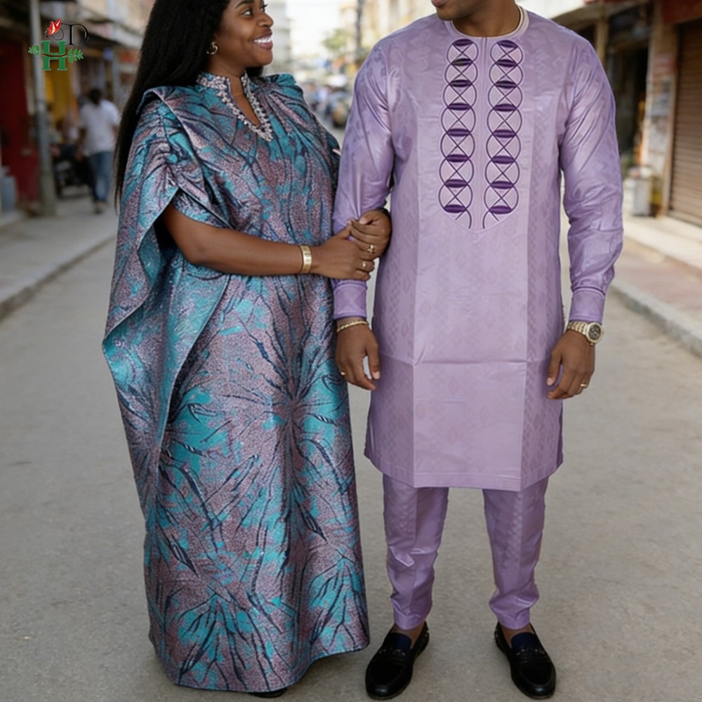 فساتين أفريقية للأزواج من H&D  - مراجعة Boubou Men Africa وسعره