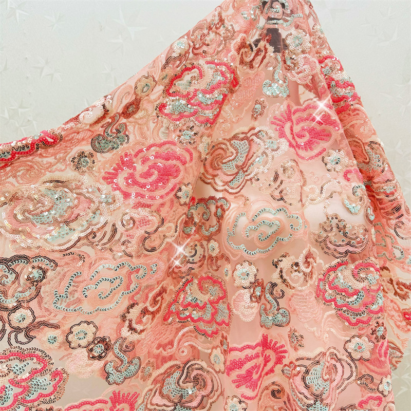 قطعتان من قماش الدانتيل المطرز - مراجعة Ethnic Fabric وسعره