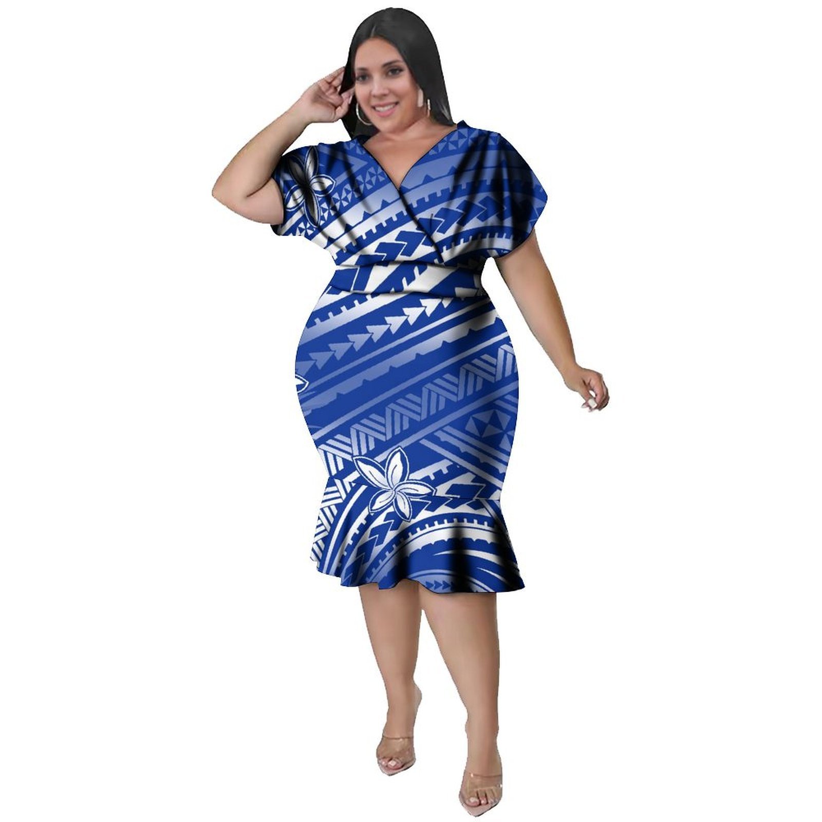فستان نسائي بياقة على شكل V بأ - مراجعة Ethnic Fabric وسعره