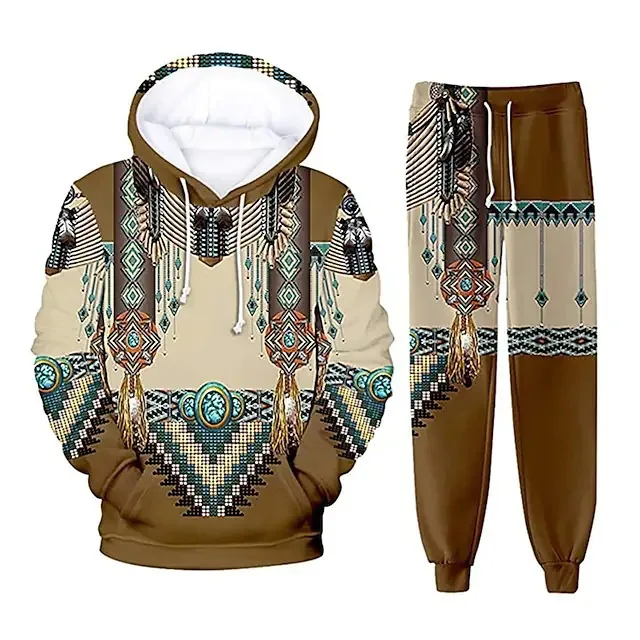 طقم هوديز وبنطلون بطباعة ثلاثي - مراجعة Fashion Ethnic Indian Clothing وسعره