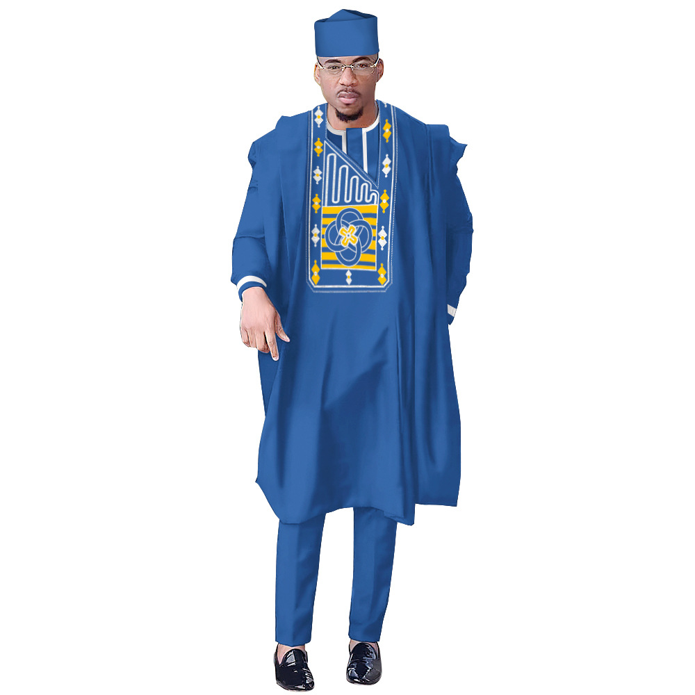 طقم ملابس تقليدية من 4 قطع (قم - مراجعة Boubou Men Africa وسعره